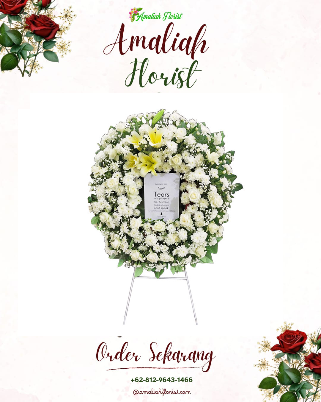 Krans Bunga Duka Malang